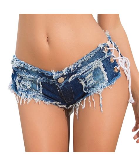 Women Sexy Mini Hot Pants Cut Off Low Waist Denim Jeans Pants Shorts