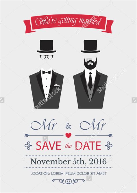 18 Gay Wedding Invitation Templates Free Sample Example Format Download Free And Premium