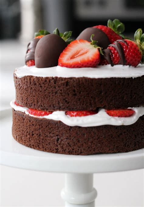 Naked Chocolate Cake For Valentine S Day B A K E A H O L I Cb A K E A