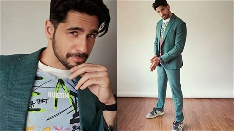 Sidharth Malhotra looks ‘50% savage 50% sweetheart’ in blue pantsuit ...