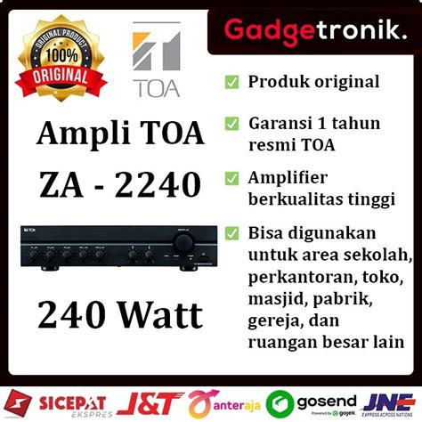 Jual Promo Spesial Ampli TOA ZA 2240 Mixer Power Amplifier TOA ZA