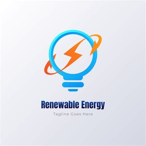 Diseño de logotipo de energía renovable Vector Gratis