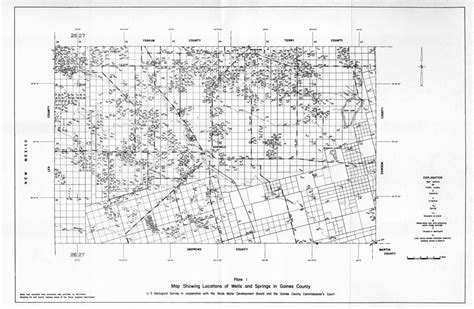 Gaines County Texas Section Map | Free Printable Maps