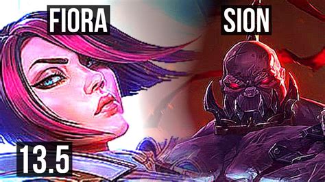 Fiora Vs Sion Top 8 Solo Kills 68 Winrate Legendary 14 2 0 Tr