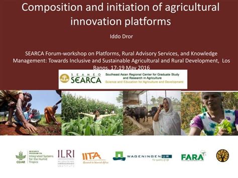 Composition And Initiation Of Agricultural Innovation Platforms Ppt