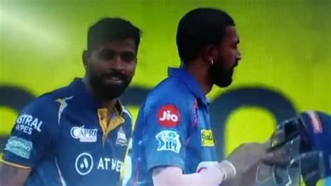 Watch Hardik Sledges Krunal During Lsg Vs Gt Match Brother S Reaction Is Gold Crickit