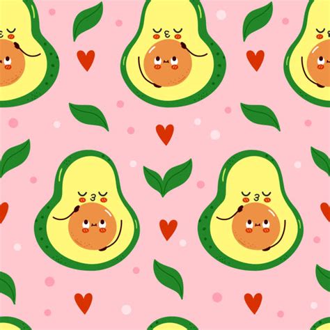 50 Cartoon Avocado Hug Stock Illustrations Royalty Free Vector