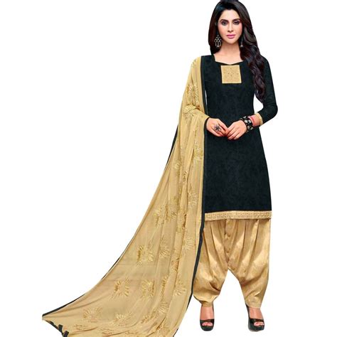 Ladyline Jacquard Cotton Salwar Kameez With Embroidered Dupatta