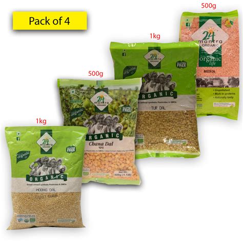 Pack Of Mantra Organic Brown Chana G Mantra Organic Tur