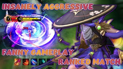 INSANELY AGGRESSIVE FANNY GAMEPLAY RANKED OBJECTIVE GAMING MLBB