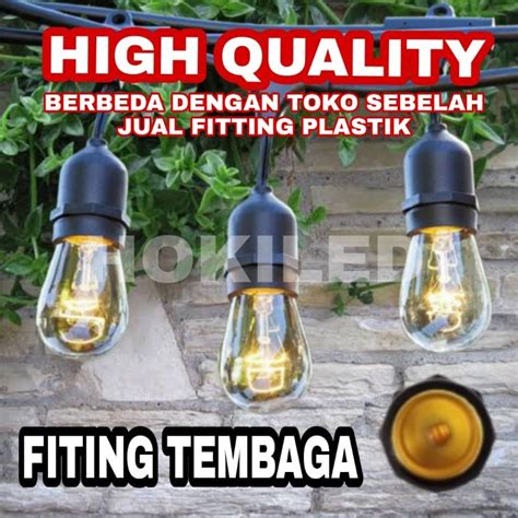 Jual Kabel Gantung Outdoor Indoor Meter Kabel Fitting Lampu Cafe