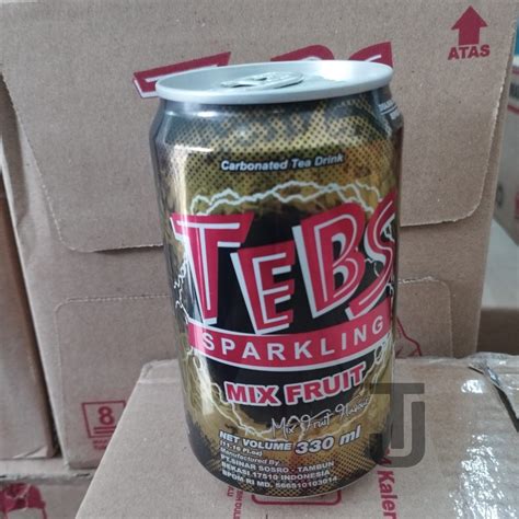 Jual Tebs Minuman Soda Soft Drink Sparkling Mix Fruit Kaleng Shopee