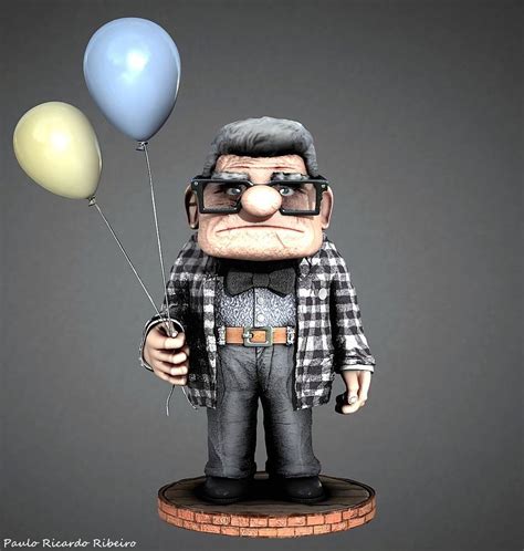 Carl Fredricksen - Character in the film "Up" (Pixar) - Finished ...