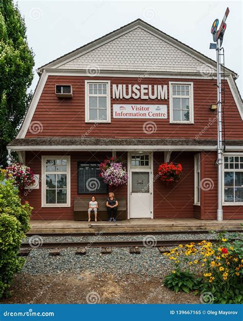 AGASSIZ, CANADA - August 18, 2018: Agassiz-Harrison Historical Museum in British Columbia Wooden ...