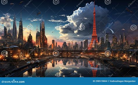 Cityscape wallpaper stock illustration. Illustration of finance - 298519804