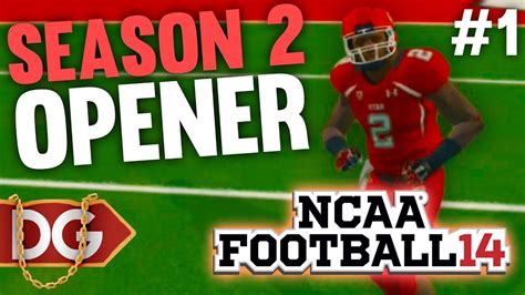 Ncaa 14 Dynasty Rebuild Season 2 Opener 1 Youtube