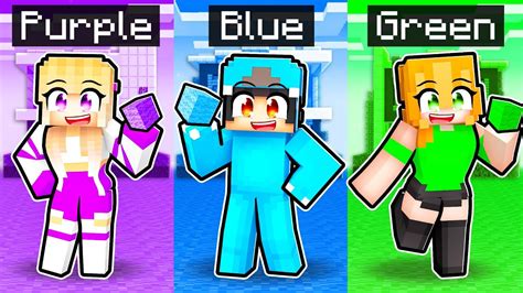 One Color Build Challenge In Minecraft Youtube