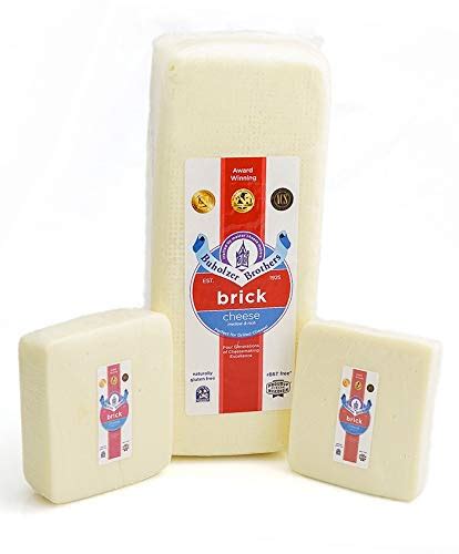 Brick- Wisconsin Cheese - Mild Brick Cheese (2lb)- Buy Online in ...