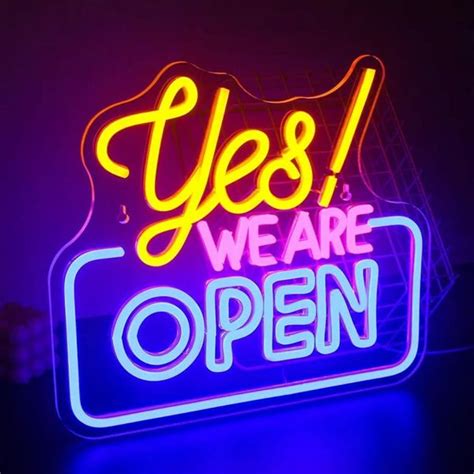 Open Neon Sign LED Sign Yes! WE are Open Neon Sign for sale in Co ...