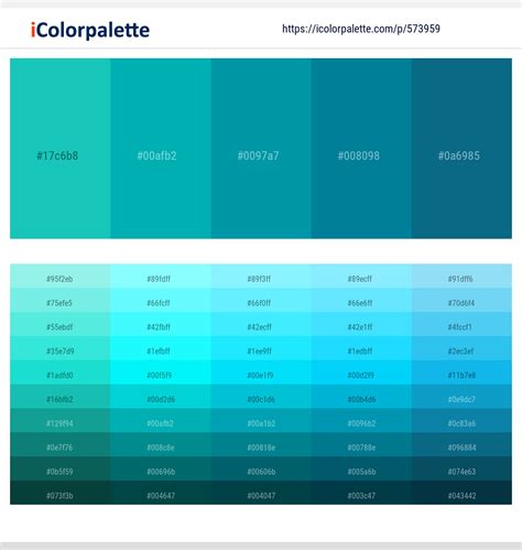 250+ Latest Color Schemes with Dark Cyan And Teal Color tone ...