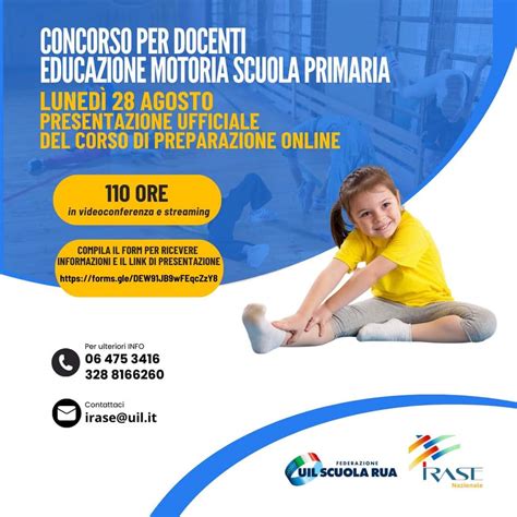 Corso Online Per Docenti Di Educazione Motoria Alla Scuola Primaria Il