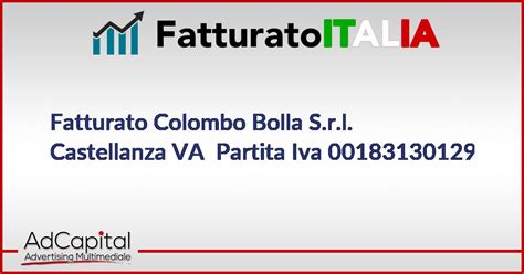 Colombo Bolla Srl Fatturato E Bilancio Castellanza P Iva 00183130129