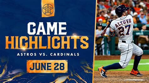 Astros Vs Cardinals Game Highlights 62823 Mlb Highlights Youtube