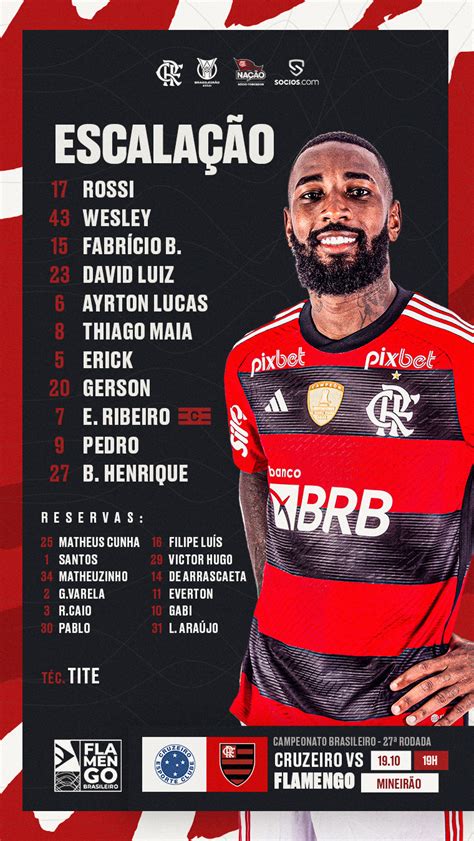 Flamengo Divulga Escala O Para Jogo Do Cruzeiro Coluna Do Fla