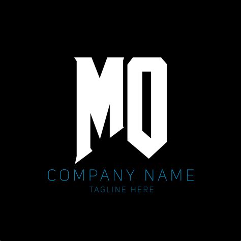 MO Letter Logo Design. Initial letters MO gaming's logo icon for ...