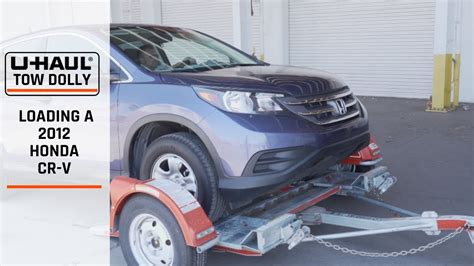 Loading A Honda Cr V On A U Haul Tow Dolly Youtube