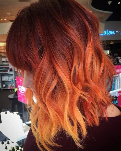 Fall Hair Orange Ombre Hair Balayage Hair Orange Hair