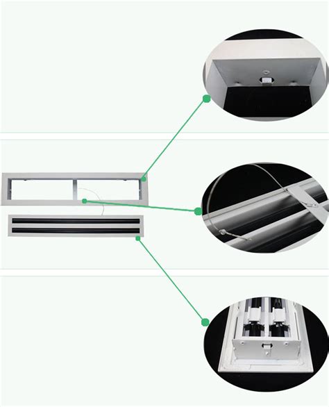 Linear Slot Plenum Residential Slot Diffuser Sidewall Slot Diffuser