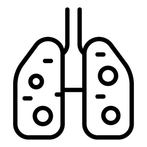 Premium Vector Lungs Human Icon Outline Lungs Human Vector Icon For