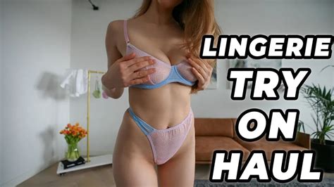 KatiaBang Lingerie Try On Haul YTboob