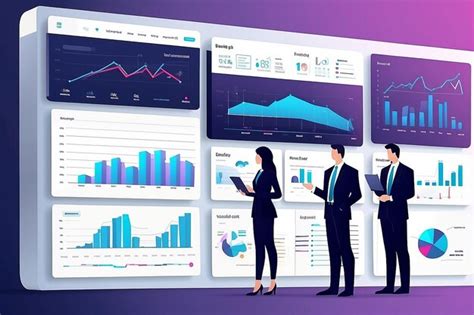 Premium Photo Flat Vector Design Statistical And Data Analysis For Business Finance Investment