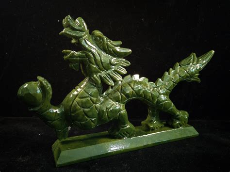 Aaaa Natural Green Jade Dragon Statue Exquisite Hand Etsy