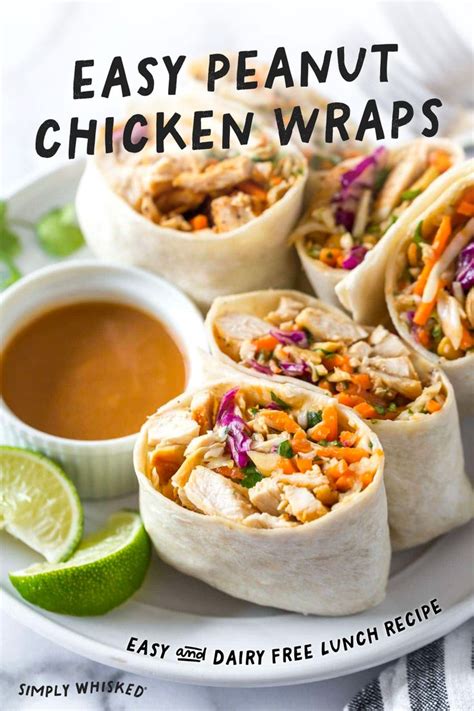 Peanut Chicken Wrap Recipe Recipe Chicken Thigh Recipes Crockpot