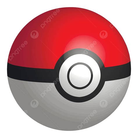 Realistic 3d Pokeball Modern Concept Sign Vector Modern Concept Sign