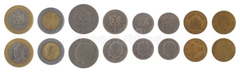 Moroccan Dirham Coins Depicting King Mohammed Vi Of Morocco Obverse