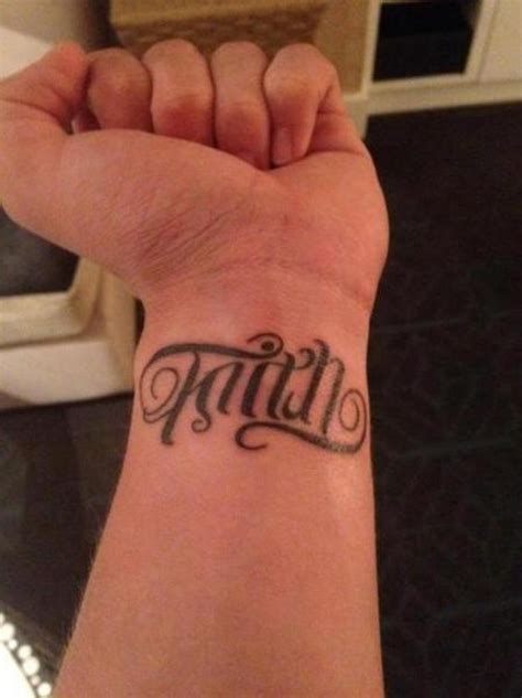 Faith Wrist Tattoos Designs, Ideas and Meaning | Tattoos For You