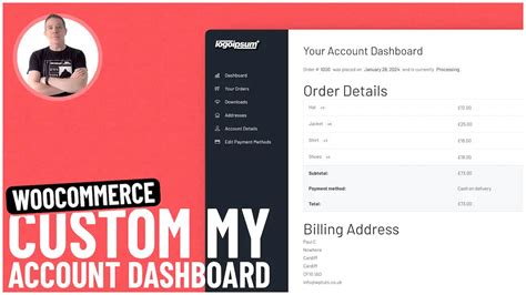 Build A Custom Woocommerce My Account Dashboard