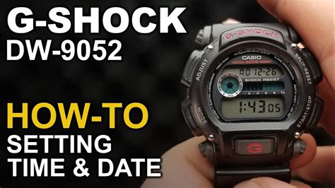 Gshock DW 9052 Setting Time And Date Tutorial Module 3232 YouTube