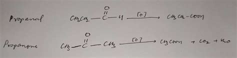 Oxidation of propanal is easier than propanone Why - Chemistry - The ...