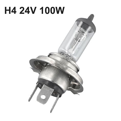 H4 Yellow Halogen Bulb DC 24V 100W 3200K 6A For Car Headlight Fog Light