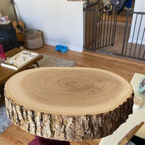 Thick Wood Slices Cake Stand Wedding Centerpieces Natural Etsy In