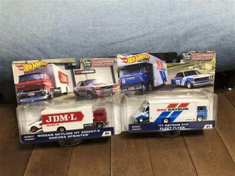UNITS SET HOT Wheels Team Transport Datsun Skyline PicClick UK