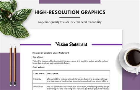 Vision Statement Template in Word, PDF, Google Docs - Download | Template.net