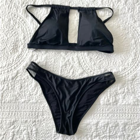 Adore Me Swim Adore Me Black Bikini L Poshmark