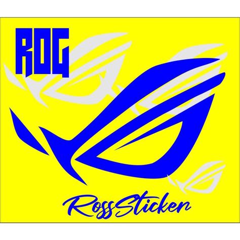 Jual Rog Custom Cutting Sticker Logo Rog Sticker Cutting Custom