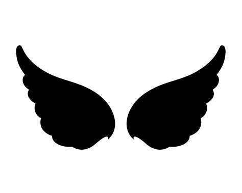 Angel Wings In Heaven Hawk Feather Wing Pattern Vector Art At